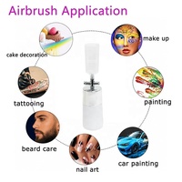 Kit aérographe sans fil portable, vitesse réglable, chargement USB, pour nail art, maquillage, coloration capillaire, barbier, tatouage, pistolet pulvérisateur nano