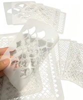 Pochoir en plastique hexagonal en nid d'abeille pour la peinture, la décoration DIY, le dessin mural, modèle blanc