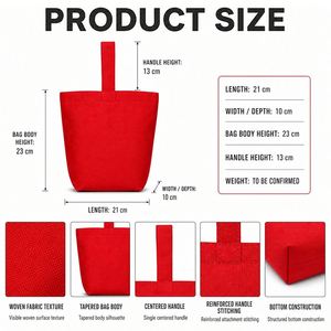Sacs fourre-tout en toile personnalisés OEM/ODM, broderie, transfert thermique, sac seau en toile réutilisable pour femmes, pour la promotion de la marque, les événements et les cadeaux promotionnels - Product Image 4