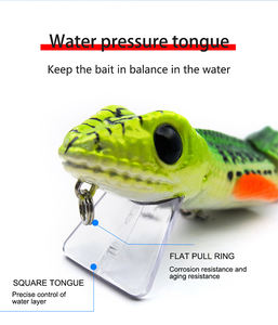 Nouveautés populaires 220 mm 59 g Leurre de pêche en eau salée multi-articulé réaliste en forme de lézard avec plumes et couleurs UV XINV/<span class=keywords><strong>Banshee</strong></span> - Product Image 3