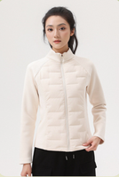 Veste matelassée en duvet pour femme, régulatrice de température, coupe ajustée 3D, isolation thermique, chaude pour l'extérieur, en plumes de canard
