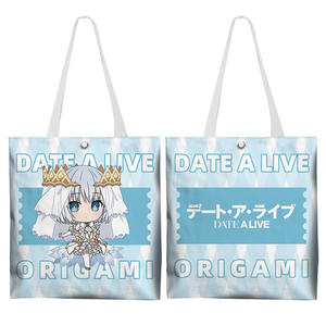 กระเป๋าสะพายไหล่ลายการ์ตูนการ์ตูนสำหรับนักเรียนดีไซน์ใหม่กระเป๋าผ้าใบแบบเปิดสองด้านลายการ์ตูน - Product Image 2