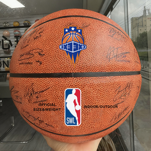 Logo personnalisé en cuir laminé PU sport <span class=keywords><strong>basket</strong></span>-ball officiel taille 7 fait pour les signatures commémoratives - Product Image 1
