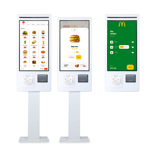 21.5 23.8 Inch Indoor Payment Kiosk Touch Screen Self Service Terminal with NFC Card Reader