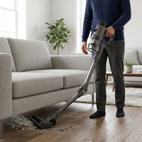 Aspirateur Balai Sans Fil Cyclonique OEM ODM 35KPA 600W, Sans Sac, Batterie Lithium-Ion, HEPA, Pour Maison et Voiture