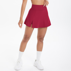 Rok tenis pinggang tinggi model baru rok sejuk untuk wanita celana tenis kebugaran lari mode pita kulot Feminino - Product Image 5