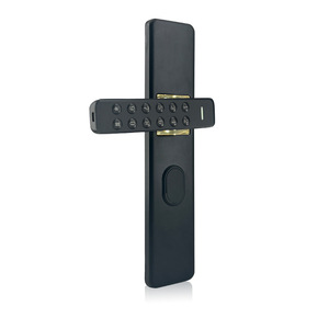 Cerradura Inteligente Yuefeng Maishi de Aleación de Aluminio Negra con Desbloqueo por Contraseña para Puerta de Madera, Uso en Dormitorios - Product Image 1