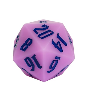 ลูกเต๋า D20 โฟม PU 20 หน้า แบบกำหนดเอง สำหรับเกมกระดานคลายเครียด DND พร้อมโลโก้ส่วนตัว - Product Image 5