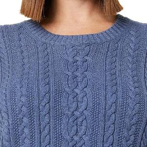 Jersey ajustado de manga larga con cuello en V para mujer del fabricante de Bangladesh, suéter de color sólido, vestido coreano informal lavable - Product Image 5