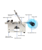 Machine d'étiquetage semi-automatique électrique MT50 pour bouteilles en papier, pots, canettes – Applicateur d'étiquettes pour aliments, cosmétiques, petites entreprises