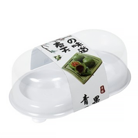 Boîte à gâteau et pâtisserie transparente YuXuan personnalisée en 2 parties avec couvercle transparent en plastique PET, matériaux recyclés, impression UV alimentaire, épaisseur 0,3 mm