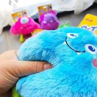 Jouet à mâcher interactif pour chien en peluche durable, motif dessin animé, pour le nettoyage des dents, anti-ennui, résistant aux morsures, avec couineur, pour le dropshipping