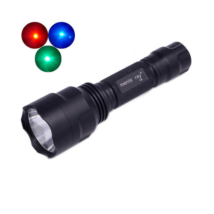 Manta Ray C8 Rechargeable LED Flashlight - 320 Lumens RGB
