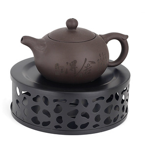 Calentador de acero inoxidable plata práctica vela Base café redondo <span class=keywords><strong>tetera</strong></span> calentador trivets <span class=keywords><strong>plato</strong></span> - Product Image 1