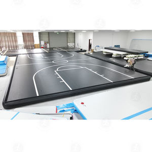 Fabbrica su misura trampolino park nero gonfiabile campo sportivo aria di calcio campo da basket pista aerea per <span class=keywords><strong>ginnastica</strong></span> - Product Image 6