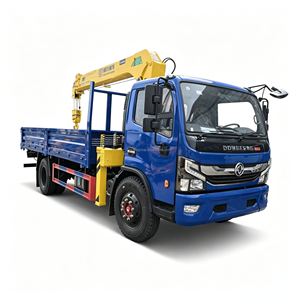Camión con Grúa Hidráulica de Brazo Recto de 5t, Volante a la Derecha, Camión de Carga Comercial de 6 Toneladas con Grúa de Elevación en Venta - Product Image 1