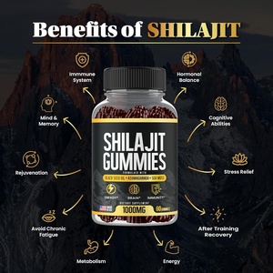 Complément alimentaire en gommes de Shilajit pur de l'Himalaya, marque privée ODM/OEM, avec enzyme et acide fulvique, plus de 85 oligo-éléments pour hommes et femmes - Product Image 3