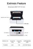 Printer Label Thermal 4x6 Kompatibel dengan CPCL/ESC/POS untuk Tiket Lotre dan Label Pengiriman