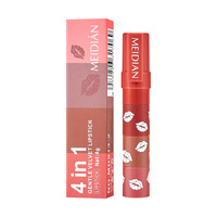 Juego de 4 Labiales Mate de Terciopelo de Larga Duración, Resistentes al Agua, Antiadherentes, en Tonos Nude y Rojos, con Logotipo Personalizado, Marca Privada OEM