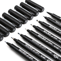 Stylos de calligraphie de qualité supérieure, 8 pièces, pour la lettre manuscrite, le dessin, la ligne, la calligraphie, stylo fineliner imperméable à l'eau, pigment, pour les fournitures artistiques