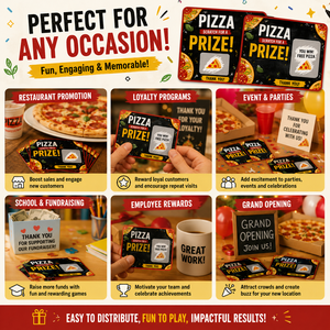 Cartes à gratter personnalisées en carton avec impression numérique couleur, numéros variables pour promotions de restaurants et événements commerciaux - Product Image 5