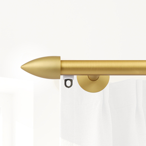 Tringle à rideaux KYOK moderne dorée avec embouts cylindriques, design antirouille pour la décoration intérieure - Product Image 3
