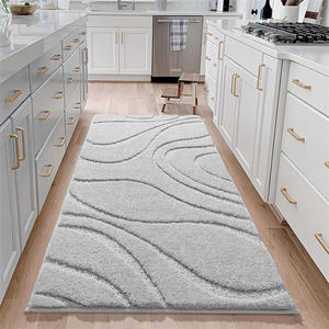 מים סופגים אמבטיה שטיחים רץ אפור רך חדר שינה ארוך שטיחים מכונת כביסה ללא החלקה - Product Image 5