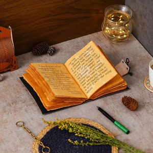 Carnet en cuir vintage fait main avec mandala en pierre bleue, carnet de croquis relié à la main, cahiers d'écriture faits main - Product Image 4