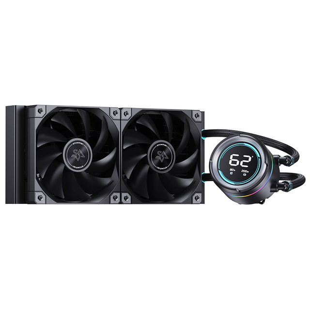SNOWMAN 240 AIO Liquid Cooler ARGB PC Cooler with Temperature Display CPU Cooling for LGA1851 1700 AM5 AM4 Gaming PCs