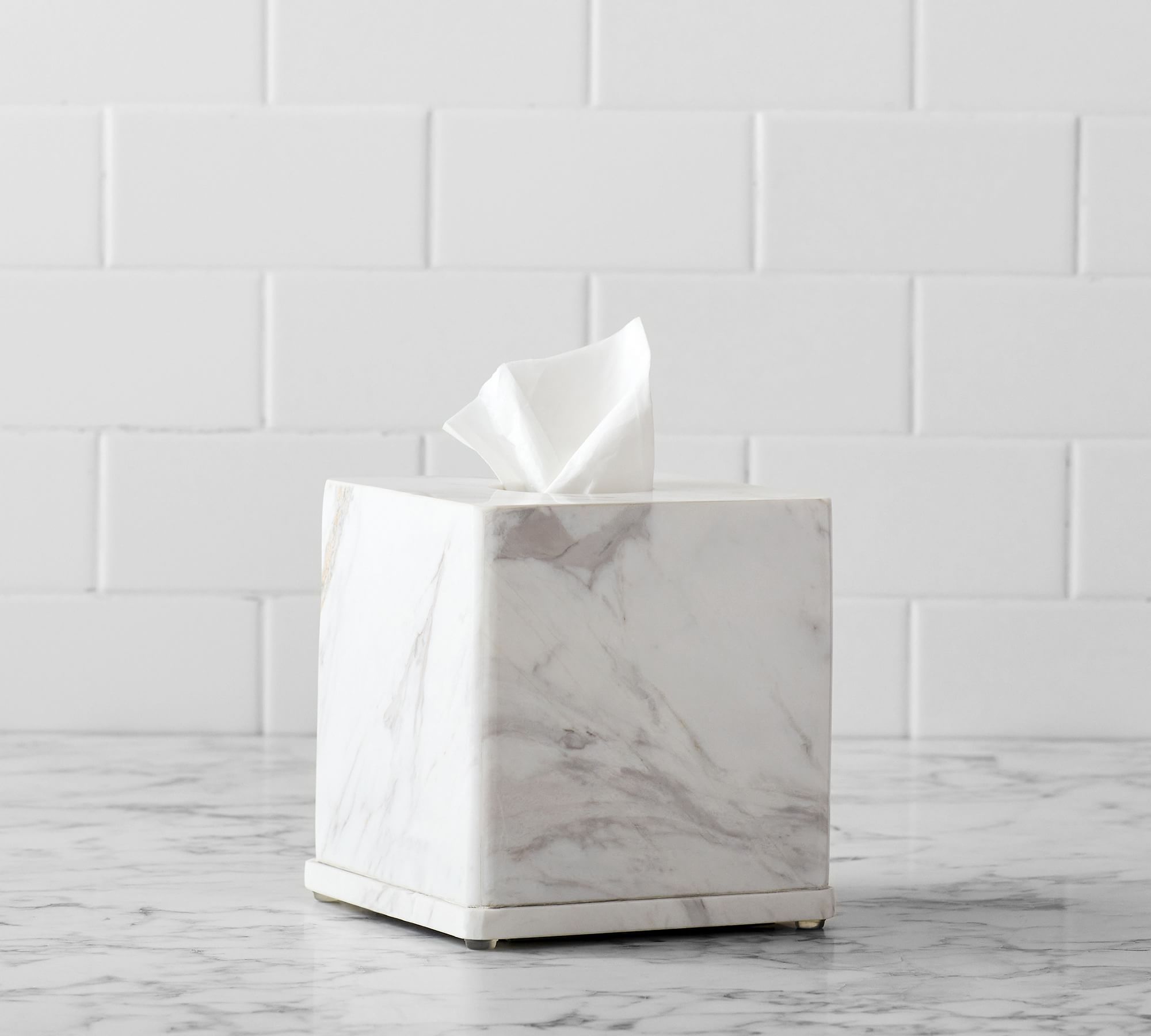 White Tissue Box