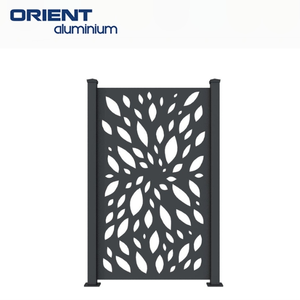 Écran décoratif <span class=keywords><strong>en</strong></span> aluminium artistique - Design complexe découpé au laser <span class=keywords><strong>pour</strong></span> la rénovation de la maison et les terrasses de café |   Compact - Product Image 4