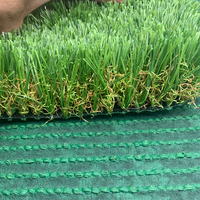 Gazon artificiel écologique confortable pour l'aménagement paysager extérieur et intérieur, tapis synthétique haute densité pour extérieur