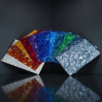 Feuilles de nacre en celluloïd de couleur personnalisée de 0.2 à 3.0mm pour médiators de guitare