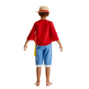 Set <span class=keywords><strong>de</strong></span> Cosplay <span class=keywords><strong>de</strong></span> <span class=keywords><strong>Luffy</strong></span> para Niños Disfraz con Chaleco y Pantalones para Halloween Comic Con Fiestas <span class=keywords><strong>de</strong></span> Anime - Product Image 6