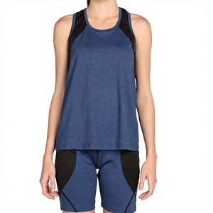 Camiseta Deportiva Personalizada para Mujer, Sin Mangas, de Secado Rápido, Transpirable, Elástica, de Color Sólido, con Logotipo Frontal, para Gimnasio, Yoga, Running, Entrenamiento - Product Image 3