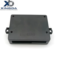 Boîtier en aluminium extrudé fin avec rainures de dissipation thermique, boîtier en aluminium noir pour module de commande industrielle PCB