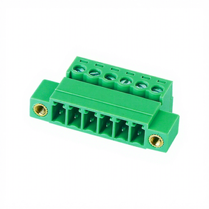 Supplier Green KF2EDGRKP-3.81/5.0/5.08/7.5/7.62 Mm Pitch 2pins 300V 8A 28-16AWG Plug <b>Terminal</b> Block - Product Image 1