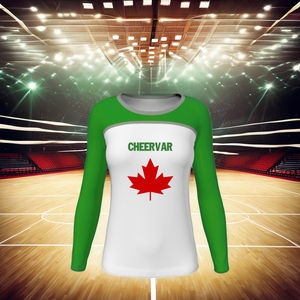 レディースオールオーバープリントバレーボールジャージ昇華長袖バレーボールウェア - Product Image 1