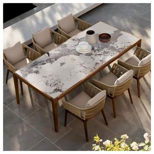 Mobili da <span class=keywords><strong>Esterno</strong></span> di <span class=keywords><strong>Design</strong></span> Moderno, Resistenti alle Intemperie, per Giardini, Patii, Ville, Hotel e Resort, Produzione OEM Diretta dalla Fabbrica - Product Image 1