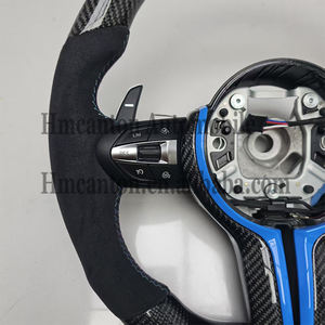 Volant de direction en fibre de carbone Alcantara pour BMW F10 F30 F90 F01 F02 F12 F13 Série 3 4 5 - Product Image 3