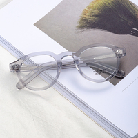 Monture de lunettes optiques tendance en verre, lunettes de vue au design rétro, montures de lunettes en acétate Mazzucchelli