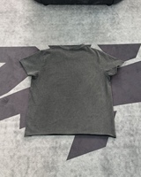 T-shirt surdimensionné pour homme, style gothique metal deathcore, imprimé DTG personnalisé Kornit, effet délavé, streetwear, 100% coton, 280 grammes