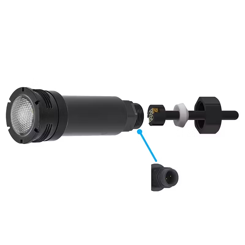 Underwater Pool Light, Ultra-thin Slotless LED Pool Light for 1.5-inch PVC Pipe Installation
