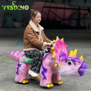 Scooter Eléctrico <span class=keywords><strong>de</strong></span> Dinosaurio Animado <span class=keywords><strong>de</strong></span> Silicona, Coche <span class=keywords><strong>de</strong></span> Dinosaurio a Batería para Niños, para Parques Infantiles y <span class=keywords><strong>de</strong></span> Atracciones - Product Image 2