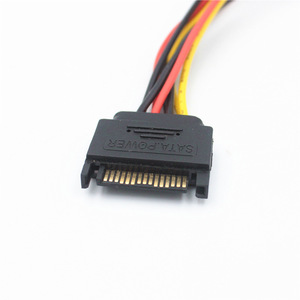 Cable de alimentación SATA de 1 a 2 entradas, divisor macho a hembra para conexión de datos de disco duro - Product Image 2