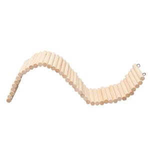 Clôture pour hamster et poulet en bois, avec échelle d'escalade souple, balançoire, pont en arche, clôture de passage pour animaux de compagnie - Product Image 6