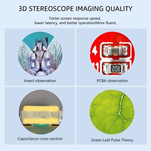 <span class=keywords><strong>Microscopio</strong></span> Estéreo con Zoom Continuo 7-45X SMZ-0745-B HD con Oculares para Joyería, Reparación <span class=keywords><strong>de</strong></span> Teléfonos, Electrónica y PCB - Product Image 3