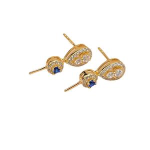 S925 <b>Silver</b> Detachable <b>Long</b> Tassel Chain <b>Earrings</b> Two-Piece Pearl DIY Accessories 903 Crystal Collection - Product Image 5