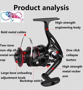 13BB 500S-7000S 5.2:1 Bobine Métallique Puissance Max 12kg Roue De Pêche En Eau Salée Grande Bobine De Pêche Spinning Reel Carrete De Pesca - Product Image 4