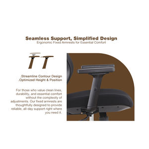Silla de Oficina Ejecutiva Ergonómica de Malla <span class=keywords><strong>ADINO</strong></span> Serie M18 con Reposacabezas Ajustable - Diseño Moderno - Product Image 3